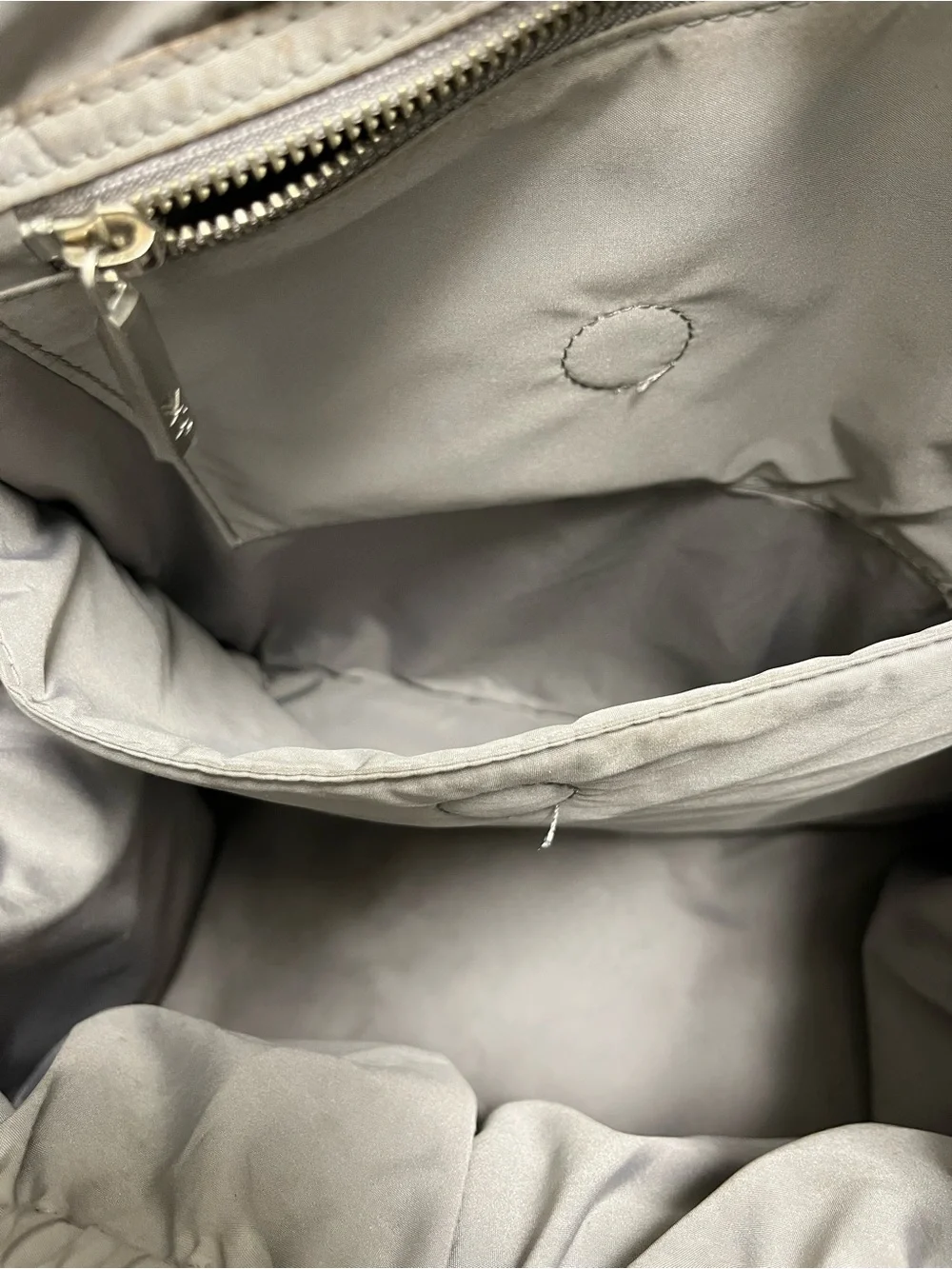 Freshly Picked Metallic Silver Solid Backpack Diaper Bag w/ Changing Pad, Straps